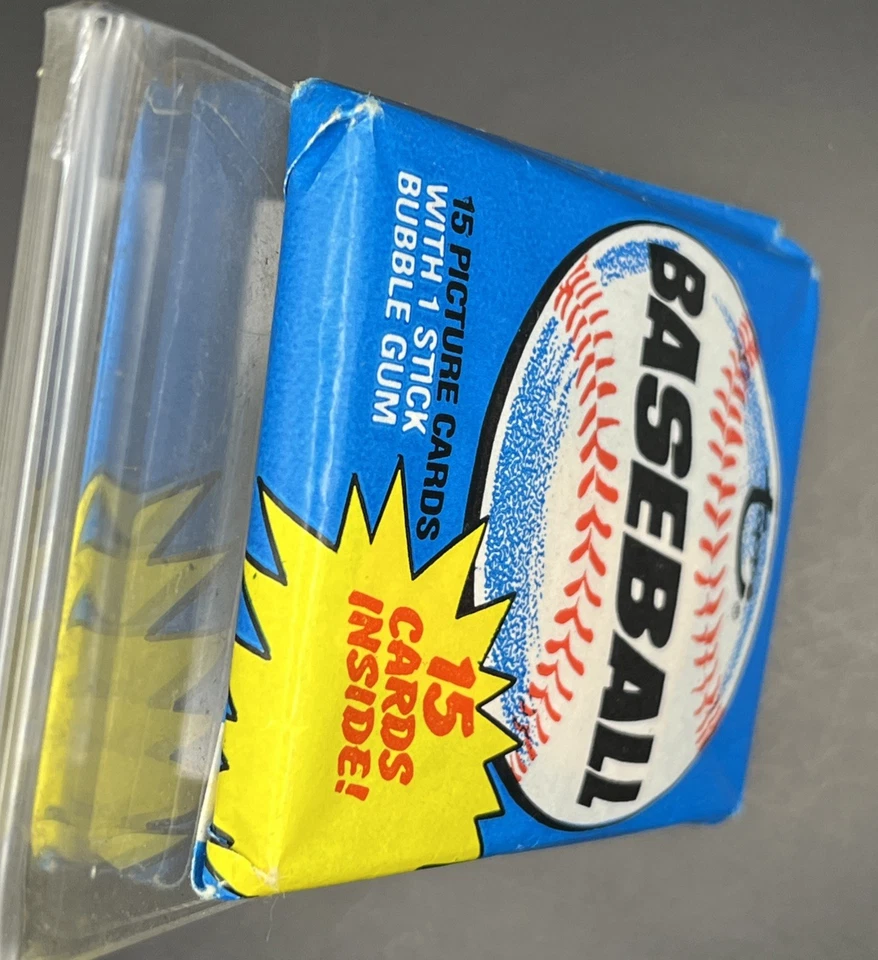 (1) Paquete de cera de béisbol Topps 1980 Henderson Foto 3 de 4