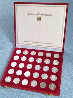 5 DM 1952 1980 Gedenkmünzen Sammlung Silber "Die ersten 30 Münzen" Video