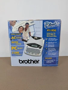NEW Frère P-touch PT-1950 Logiciel d'étiquettes & Rubrique de bande NOS