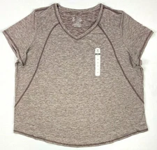 Women's Xersion Plus Anti Odor UPF 50 Quick Dri Performance V-Neck Shirt Sz 0X