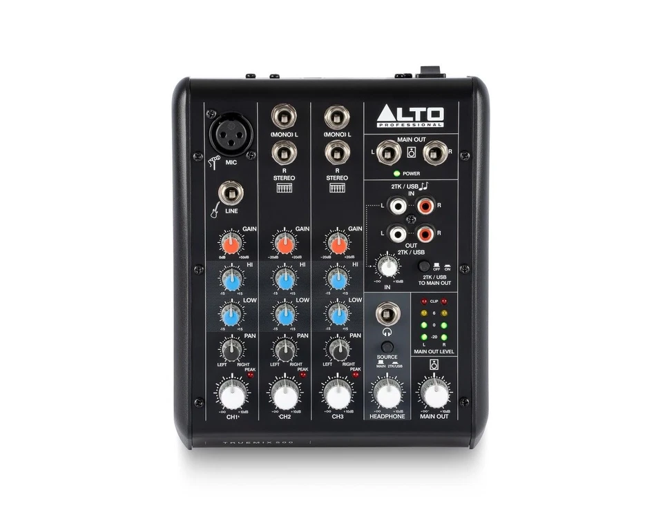 TrueMix 500 Audio Mixer with XLR Mic In and USB Audio Interface for - Image 4 of 4