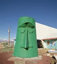 rather of shop stands the sublime-looking tiki the gift head A old outside