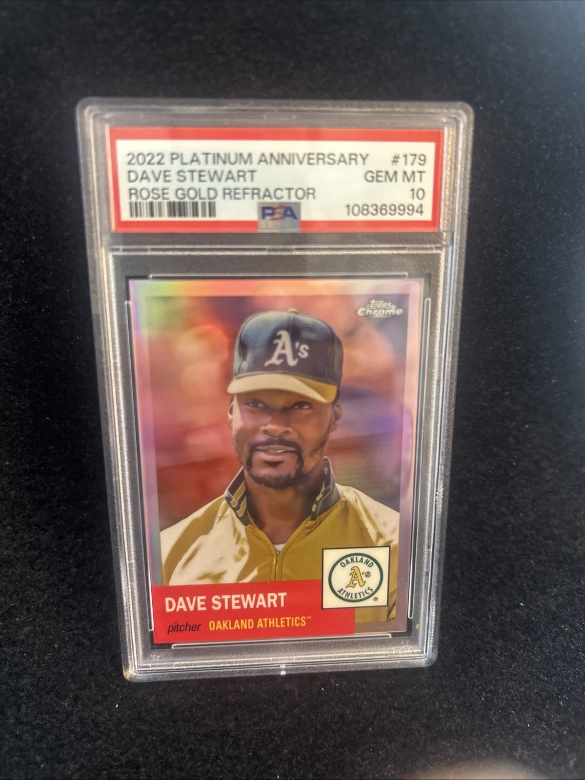 Dave Stewart trading card