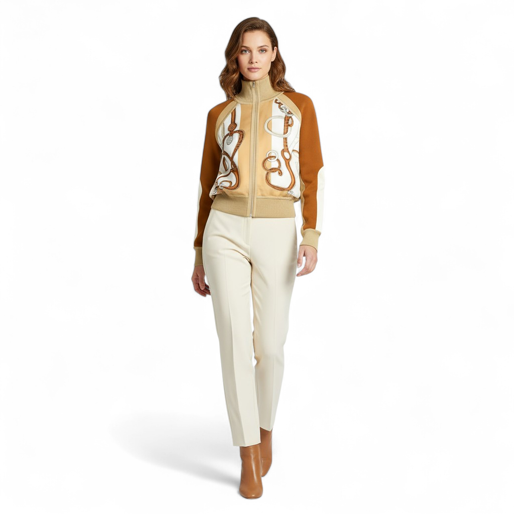 NEW HERMES Panoplie Tout Cuir twillaine bomber jacket Size 34