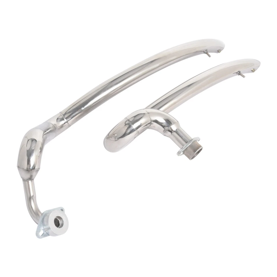 Sistema de tubo silenciador de escape cromado para Yamaha V Star 1100 XVS1100 1999-2009 Foto 4 de 4