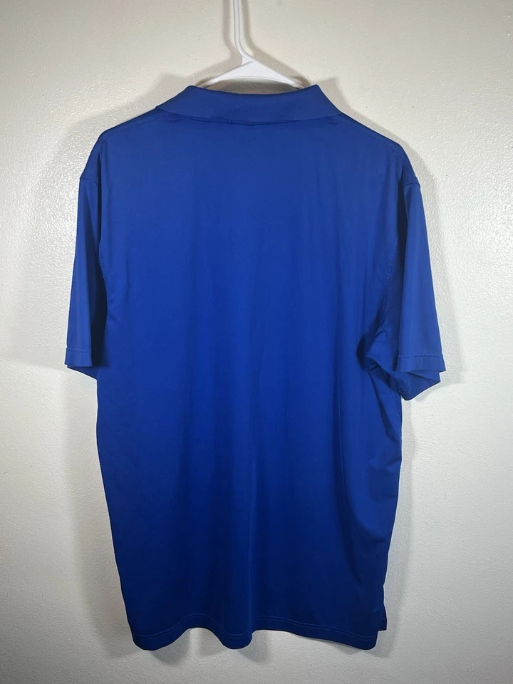 Camisa Polo Peter Millar Para Hombre Talla Mediana Azul Manga Corta Golf Verano Comodidad Foto 3 de 3