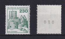 Bund 999 gerade Nummer Burgen+Schlösser 230 Pf postfrisch alte Fluoreszenz