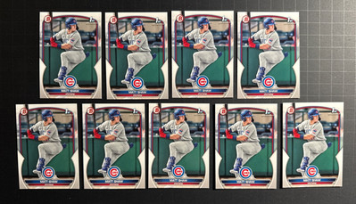 2023 Bowman Draft Matt Shaw 1st Bowman (PAPER) - (9) Card Lot - Cubs 