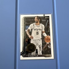 Topps 2025-26 Stephon Castle #197 San Antonio Spurs Rookie Basketball Card 🔥