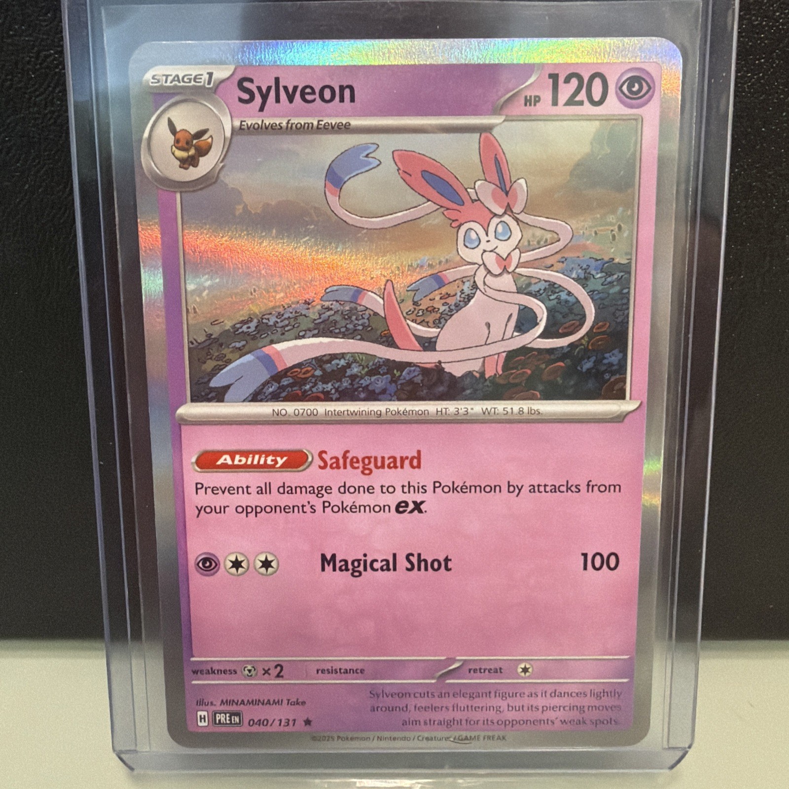 Pokémon Sylveon 040/131 Sv: Prismatic Evolutions Holo Rare