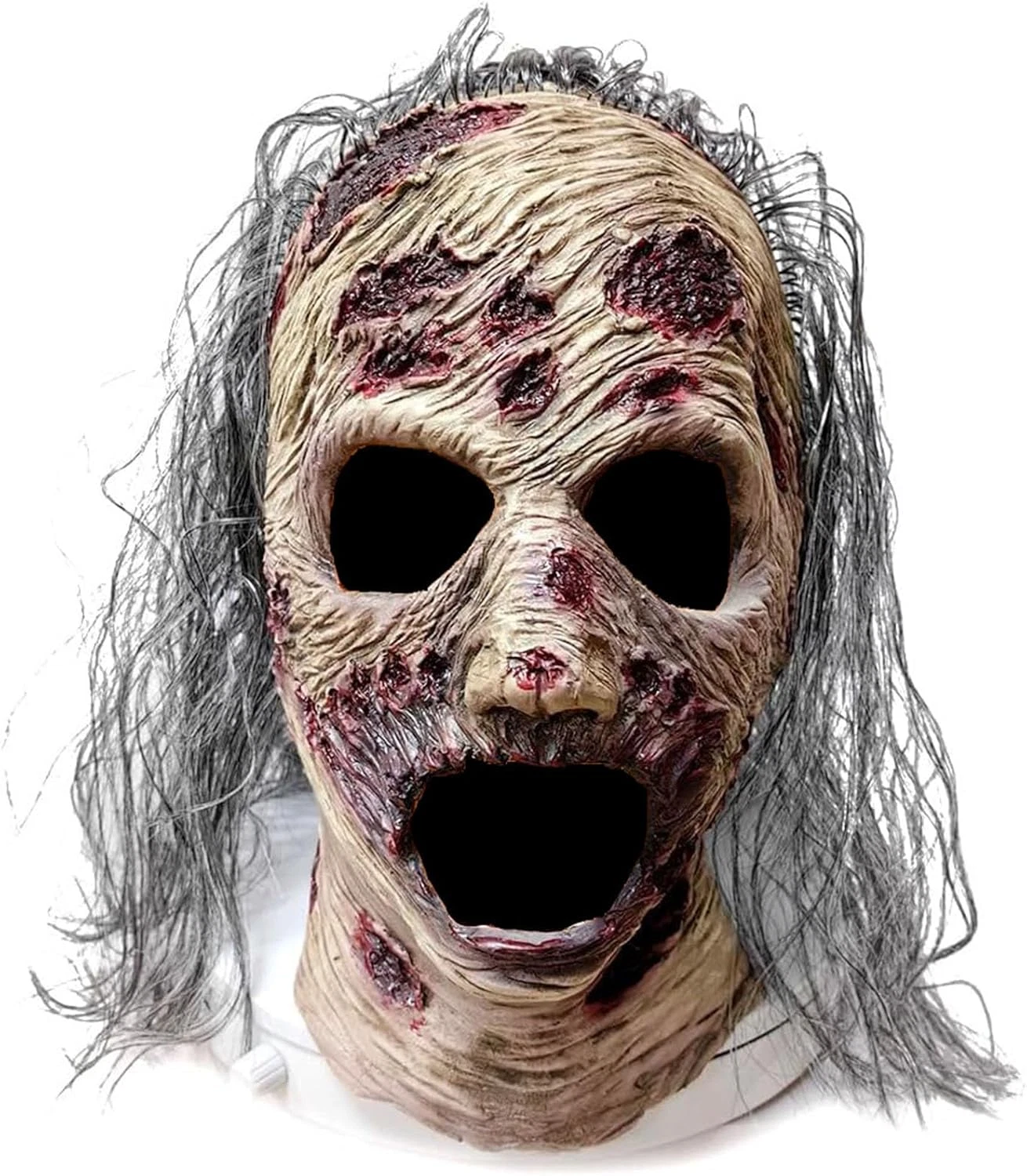 Zombie Mask, Small Purple Costume Mask for Halloween Party Dressing Up Mens'...