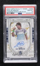 2024 Royalty Superior Signatures Blue 20/25 Alex de Minaur PSA 10 Auto 1fl4