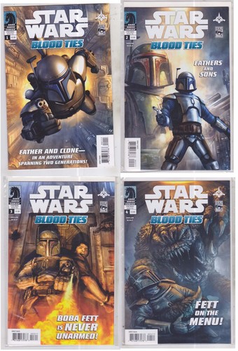 Star Wars Blood Ties #1-4 Complete Set Boba Fett Jango Fett Dark Horse Comics
