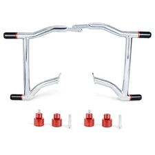 Saddlebags Guards Crash Rails Bars For Harley Touring Road Street Glides 14-23