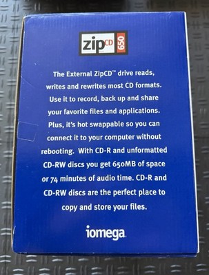 Iomega Zip CD 650 Reader CD-R/RW External USB Drive Only Missing