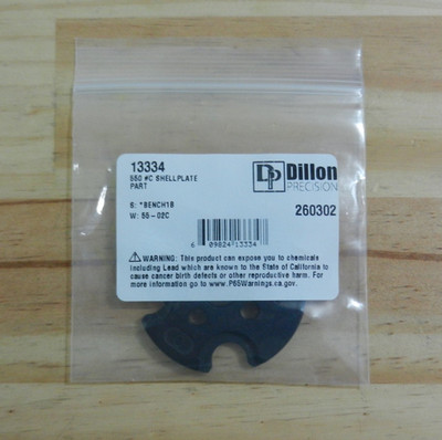 Dillon Precision 550 Shell Plate Part # C; 454 Casull, 460 S&W, 45 Colt; 13334