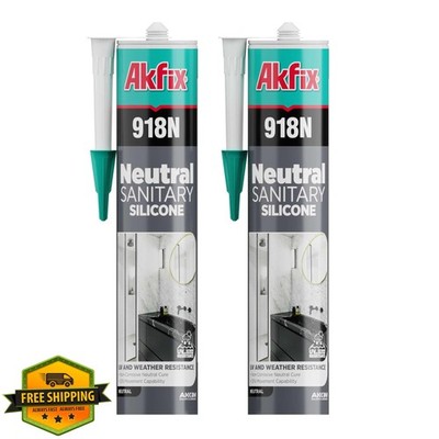 Akfix 2 Pack Black Silicone Caulk Kitchen Bath