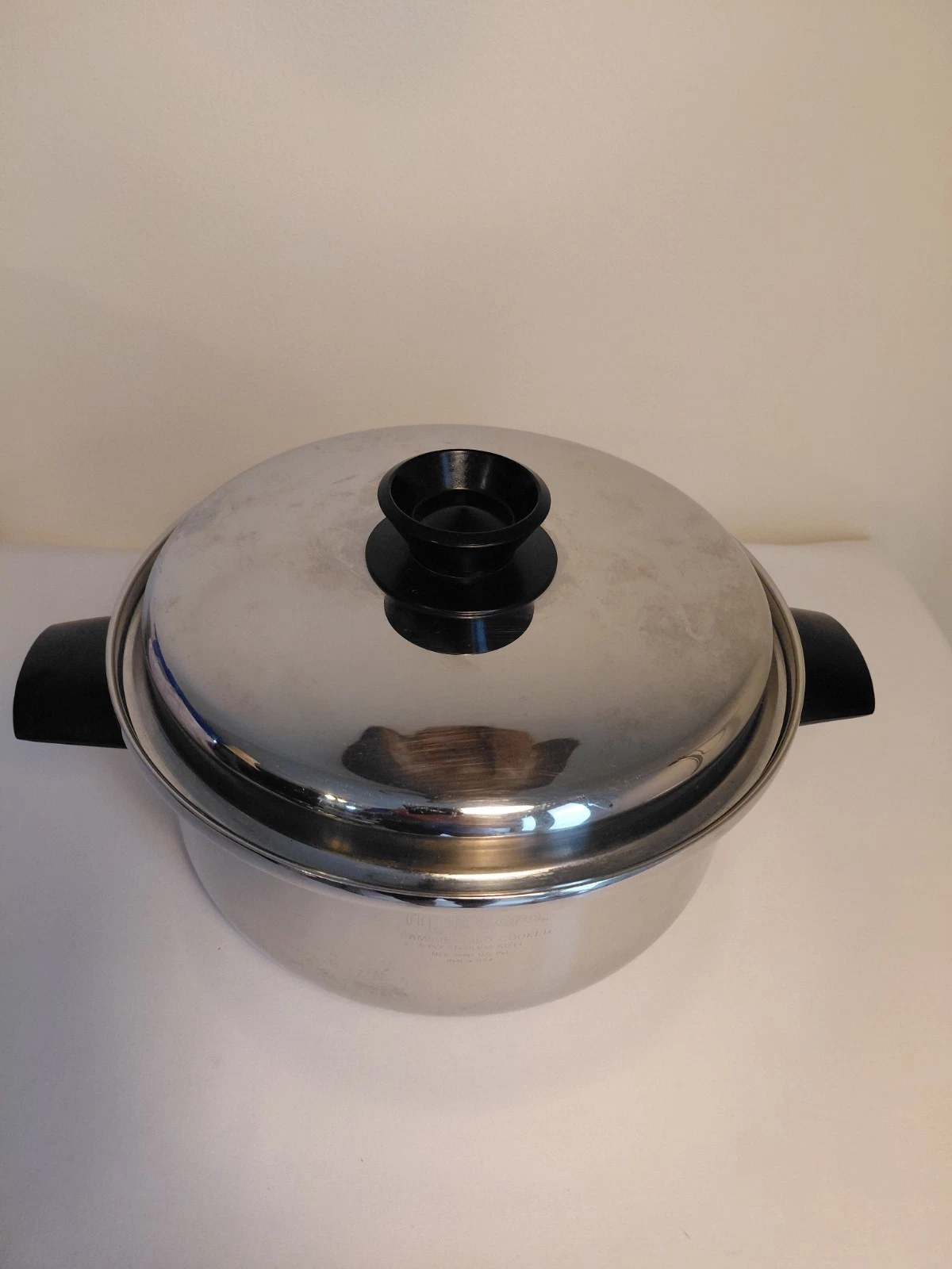 MultiCore 5ply Stainless Steel Stockpot w/Lid 4QT Vintage Made in USA