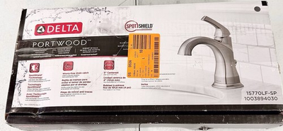 #ad Delta Portwood 15770LF SP Bathroom Faucet with Drain in Brushed Nickel New $59.95