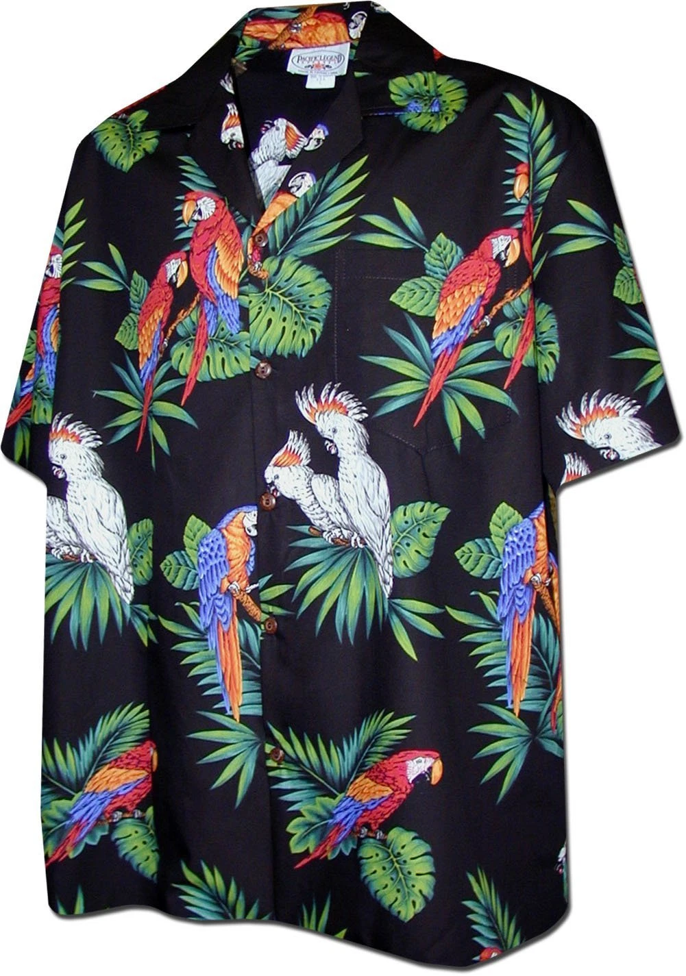 Pacific Legend Parrots Hawaiian Shirt, Black
Opens in a new window or tab