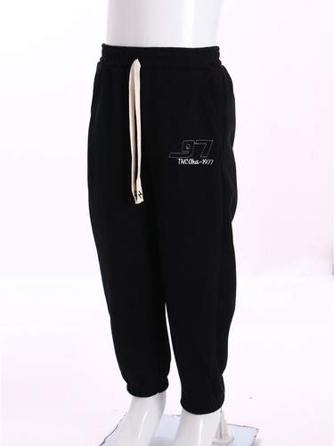 Unisex Kids Pants Workout Bottoms Hip-Hop Sweatpants Casual Trousers Embroidery - Picture 8 of 47