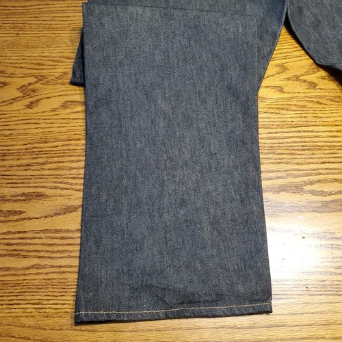 Levi's 501 Black Straight Leg Raw Denim Jeans Men's 40x34 (42x34 Actual) New - Picture 10 of 22