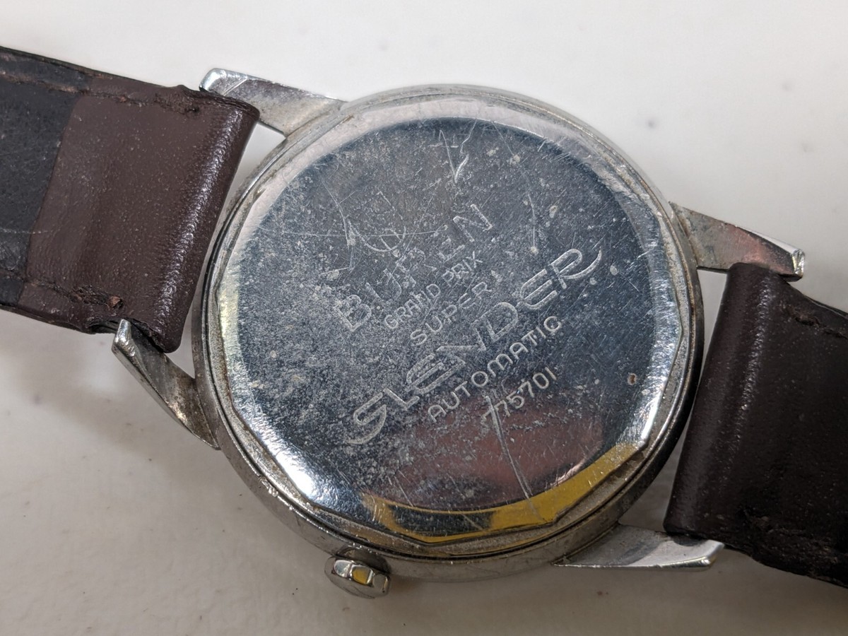 BUREN SUPER SLENDER Grand Prix Men Automatic Wristwatch Cal 1002