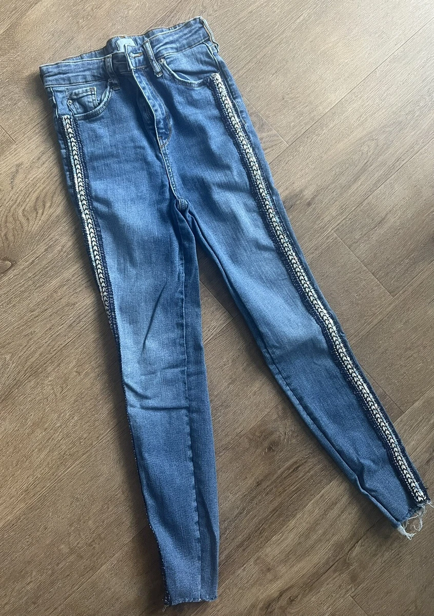 Sequin jeans hotsell river island