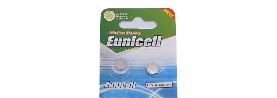 ENVOI SOUS SUIVI EUNICELL - 2 Piles Bouton AG3 392 LR41 SR41SW ALCALINE 1,5V