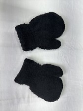 Kids's Black Mittens Size 3 And Up