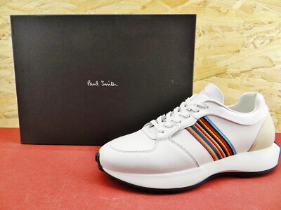 Paul Smith SHOE EIGHTY FIVE MULTI STRIPE Sneaker weiß Low Sport Schuhe Gr.42