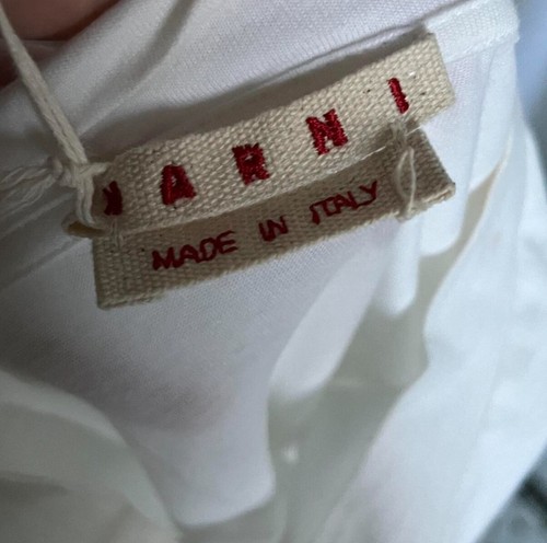 White Marni logo T-shirt (BRAND NEW) xxs - Picture 3 of 6
