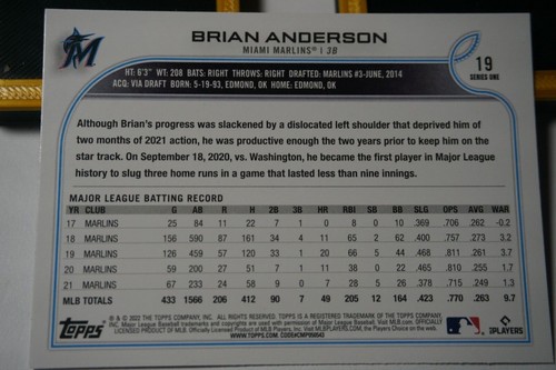 2022 Topps Series 1 Baseball - Base Set 1-250 *YOU PICK* - Picture 38 of 298