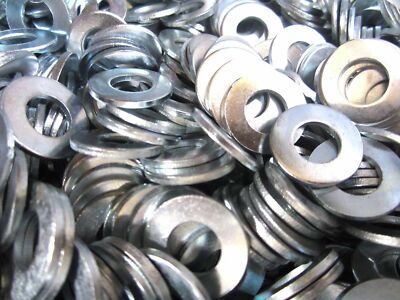 500 3/8 SAE Flat Washers Zinc Plated