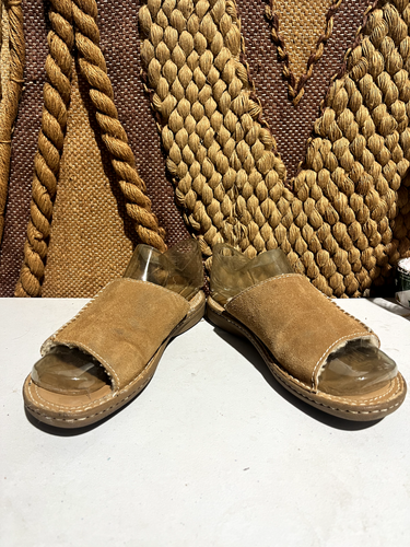 UGG Suede Shearling 1620 Tan Slippers US Size 9 - Picture 4 of 8