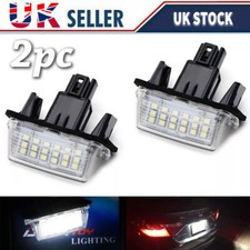 2x LED Licence Plate Lights For Toyota Avensis Verso Yaris Vitz Camry Auris Vios