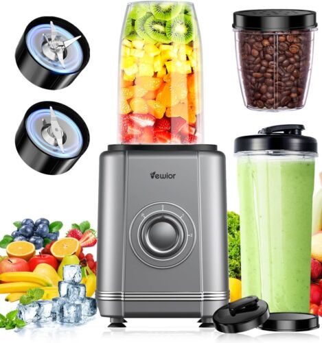 1200W Blender Shakes Smoothies Personal 17oz & 23oz BPA Free To-Go Cups Drinks - Picture 1 of 6