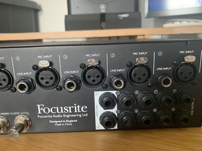 Focusrite Clarett 8Pre X Thunderbolt Audio interface - Excellent