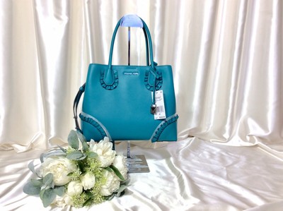 mercer gallery medium center zip tote powder blue