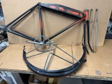 Hawthorne Flyer Prewar 1930's Motobike Mens Hanging Tank 28" Bicycle Frame Set +