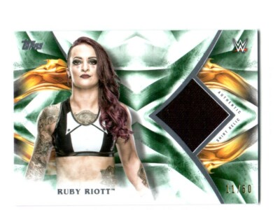 WWE Ruby Riott 2019 Topps Undisputed Green Shirt Relic Card SN 11 of 50 ...