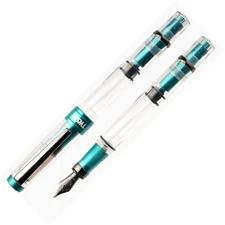 TWSBI Diamond 580 Fountain Pen, Caribbean Blue & Onyx, Brand New In box