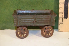 cast-iron toy,small hay wagon, probably by A.C.Williams, V G original color
