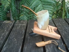 Mate De Guampa Argentina -Horn  -Mate ,  Straw ,  Yerba Mate, Original Mate