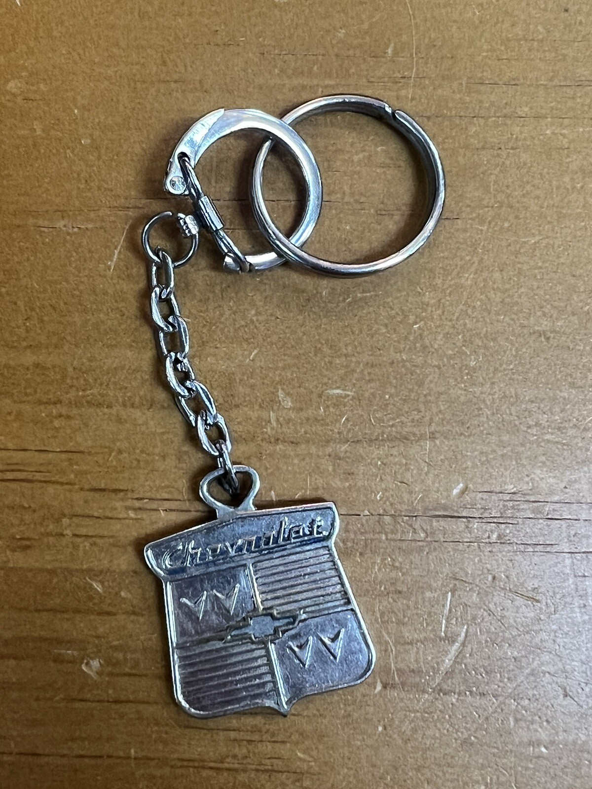 Vintage Chevrolet Keychain Key Chain Ring Accessory Silver Tone eBay