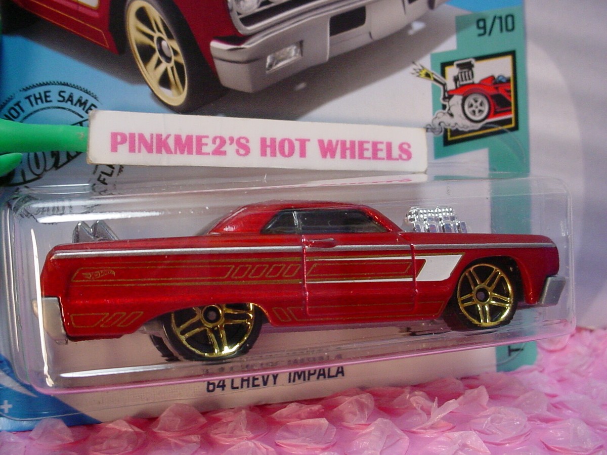 2020 i Hot Wheels '64 CHEVY IMPALA #58 ✰cherry red; gold pr5