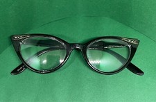 Stylish Fashion Vintage Retro Rhinestone Cat Eye Womens Clear Lens Glasses