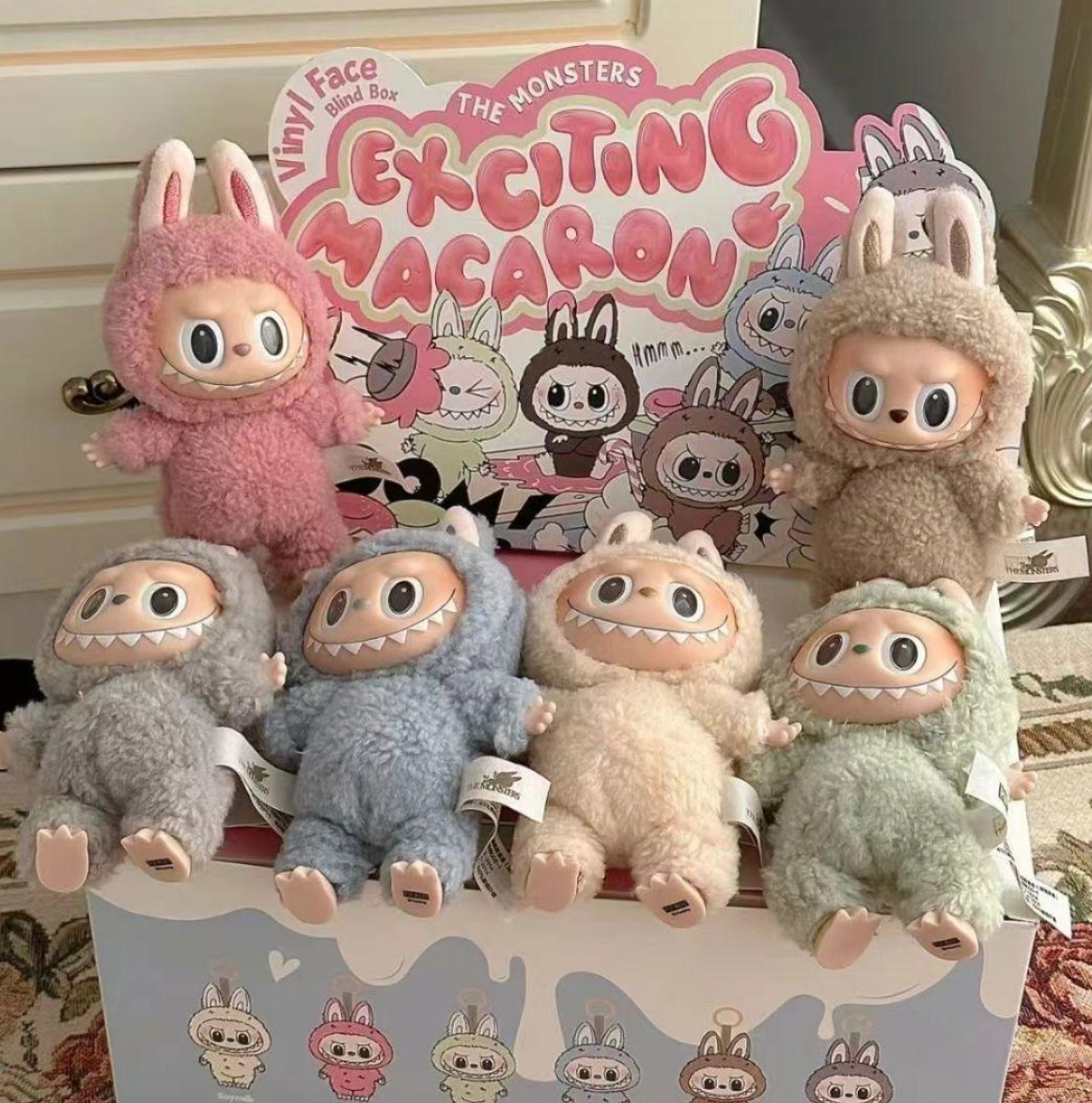 POPMART Labubu Macaron Set of 6 THE MONSTERS Exciting POPMART Labubu Macaron Set of 6 THE MONSTERS Exciting