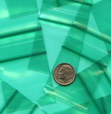 1000 Green Apple Baggies 1.5 x 1.5 in. Small Zip Bags 1515 reclosable