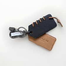 NWT Coach Black  Tan Rip  Repair Key Ring, Style  F65039